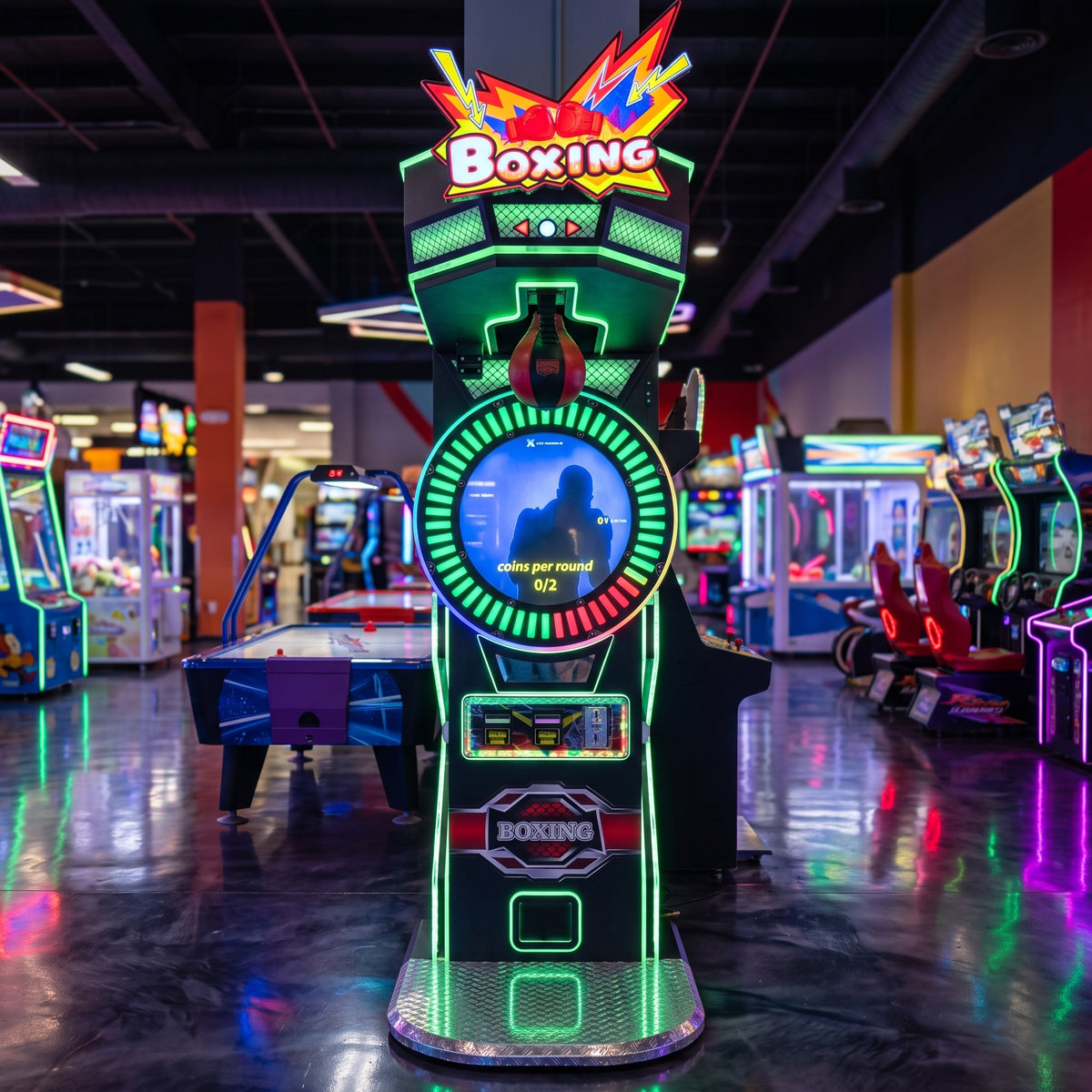 Máquina de Boxeo Arcade Profesional para Negocios y Centros Comerciales - Face-Off Live™