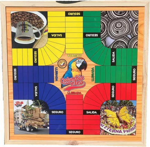 Juego de Parques Magentico 6 x 4 Puestos 50 x 50 cm