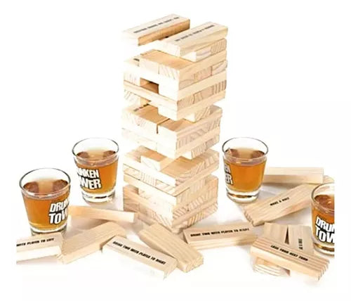 Juego Adultos Jenga Shots Beber Tragos