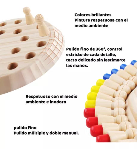 Juegos De Mesa Memoria De Madera Juegos De Mesa Familiares