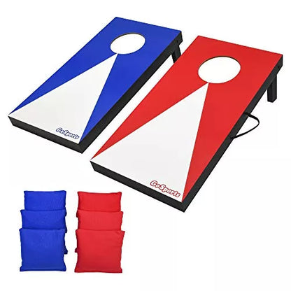Juego de Cornhole de tamaño portátil con 6 Bolsas