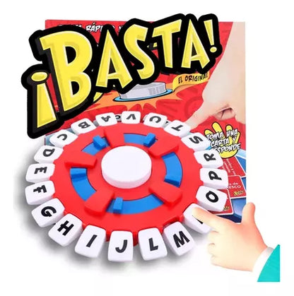 Juego De Mesa Basta Interactivo Palabras Agilidad Mental Listado Palabras Letras Niños Español