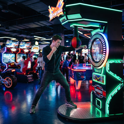 Máquina de Boxeo Arcade Profesional para Negocios y Centros Comerciales - Face-Off Live™