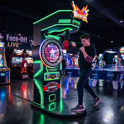 Máquina de Boxeo Arcade Profesional para Negocios y Centros Comerciales - Face-Off Live™