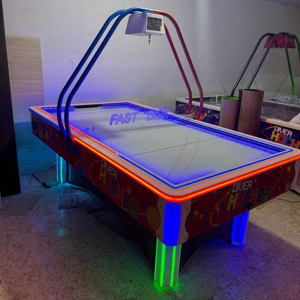 Mesa Air Hockey LED Profesional – Fast Hockey con Marcador Digital
