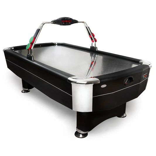 Mesa de Air Hockey Profesional Acero Inoxidable | Estilo Arcade con Accesorios Incluidos