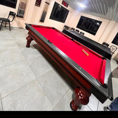 Mesa de Billar Torneada Restaurada Modelo Frances